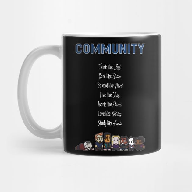 To be like Community - TV show black by Uwaki